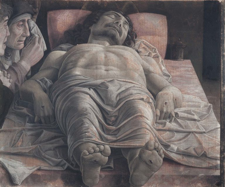 "La lamentation sur le christ mort" par Andrea Mantegna, en 1480 - Museum TV