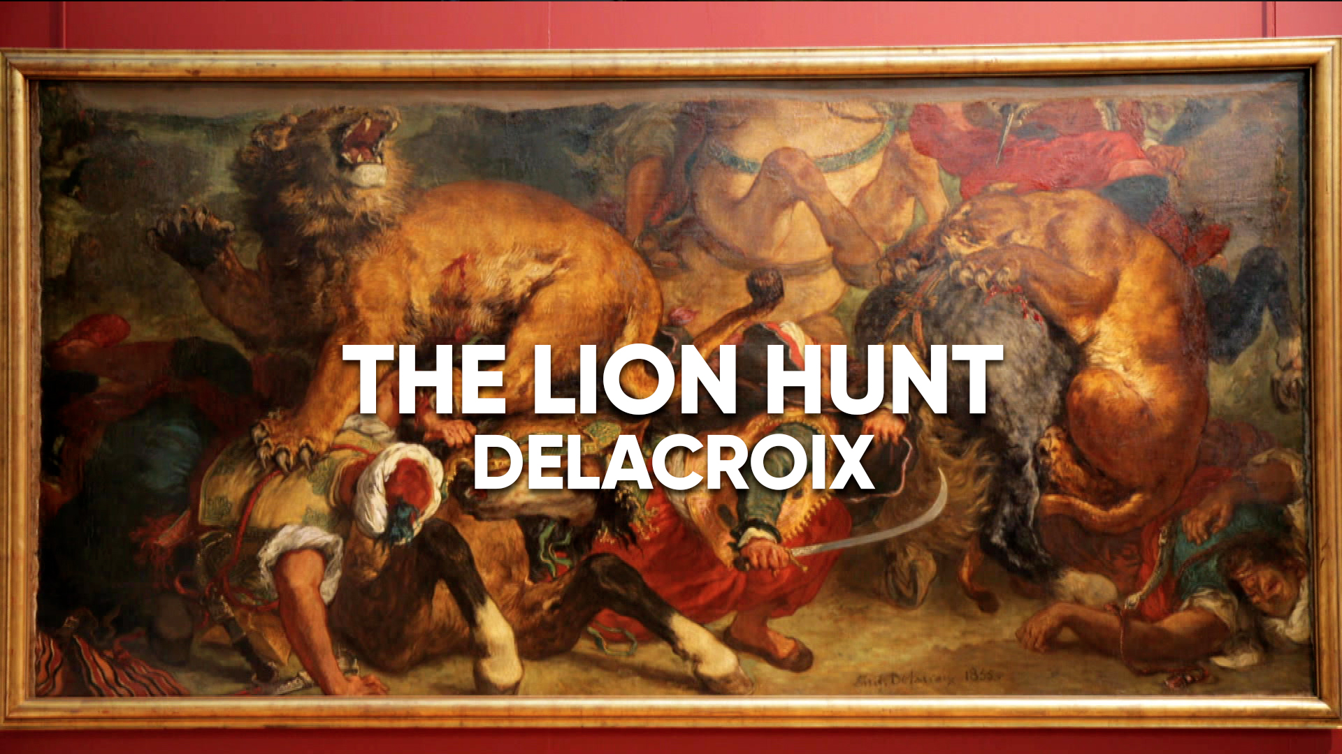 The Lion Hunt - Delacroix