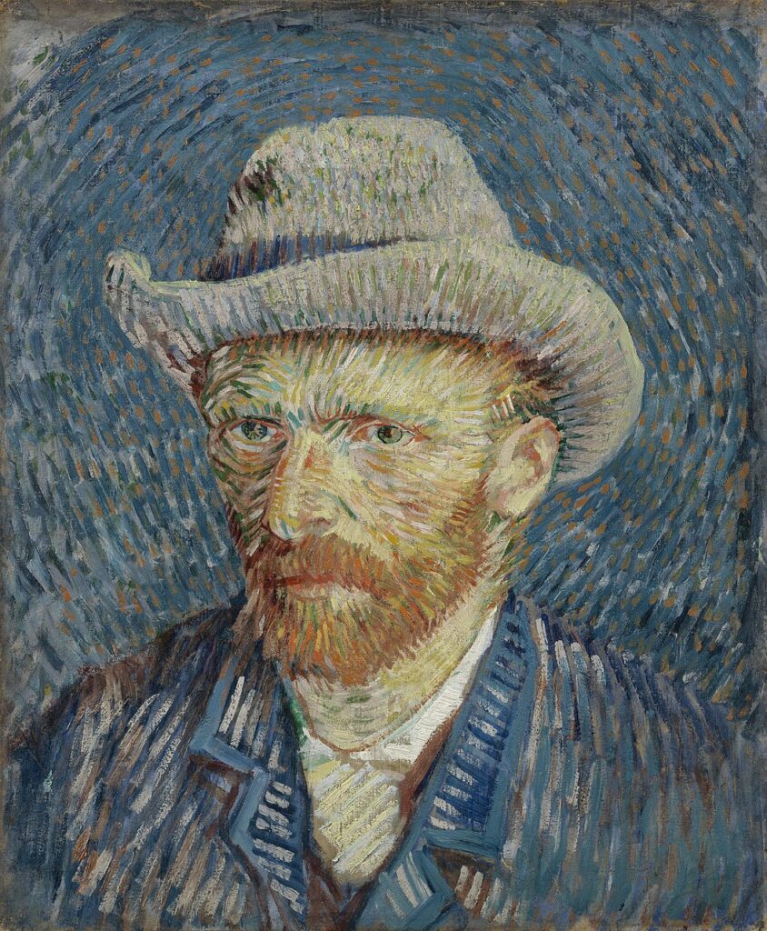 Van Gogh : Autoportrait au chapeau de feutre gris