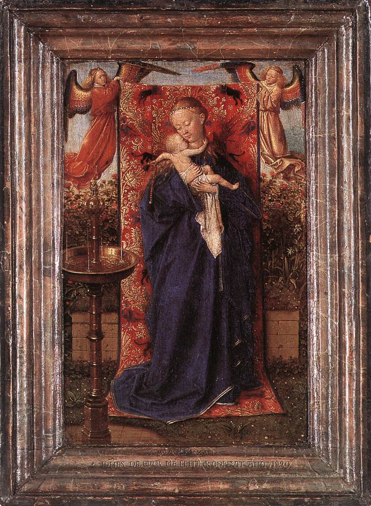 Van Eyck : Vierge à la fontaine