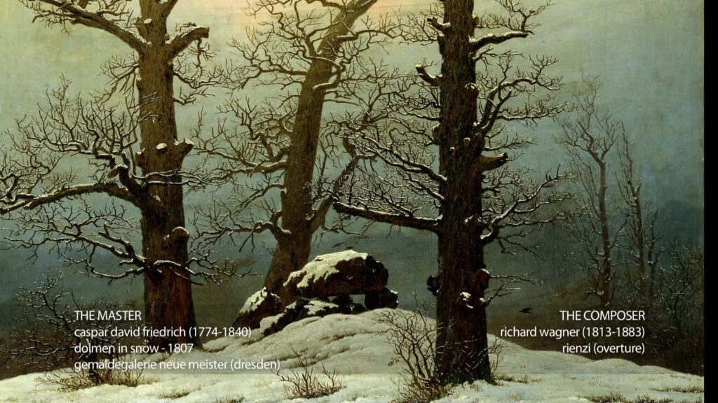 Caspar David Friedrich & Wagner - Dolmen sous la neige