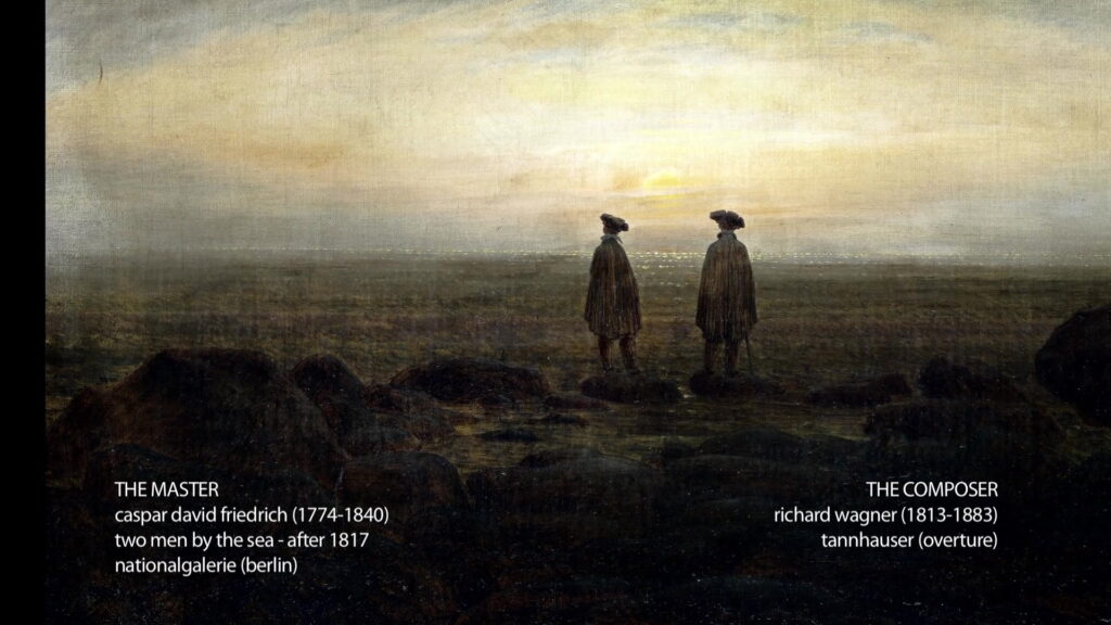 Caspar David Friedrich & Wagner - Deux Hommes au bord de la mer