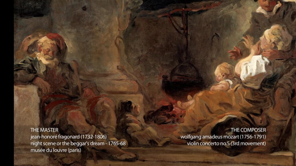 Fragonard & Mozart - Night scene of the beggar’s dream