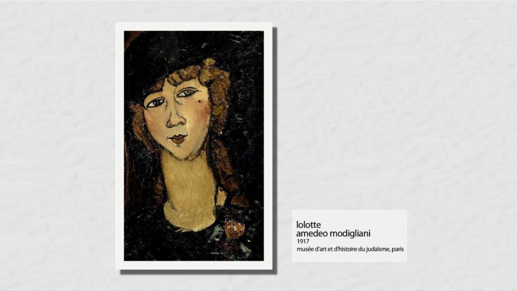 Peinture d'Amedeo Modigliani - Lolotte - 1917 - Musée d'art et d'histoire du judaïsme de Paris